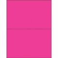 Bsc Preferred 8-1/2 x 5-1/2'' Pink Removable Rectangle Laser Labels, 200PK S-14076P